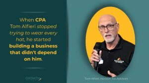 CPA Tom Alfieri representing his success story